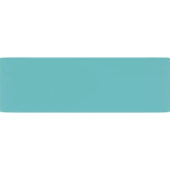 vidaXL Lavabo de lujo cerámica 41x30x12 cm verde claro mate New