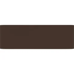 vidaXL Lavabo de lujo cerámica marrón oscuro mate 41x30x12 cm marrón oscuro mate New