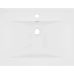 vidaXL Fontanería-Lavabo de lujo con grifo cerámica 60x46 cm