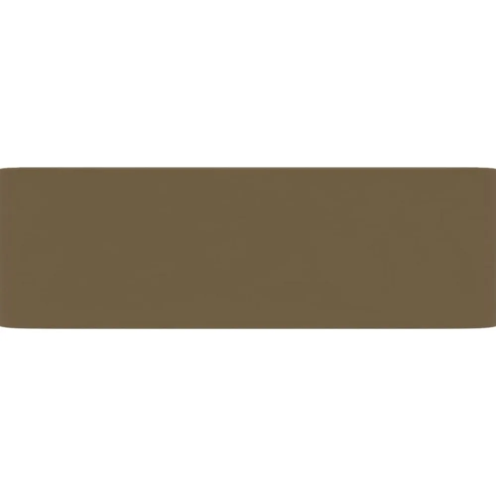 vidaXL Lavabo de lujo de cerámica 41x30x12 cm crema mate Sale