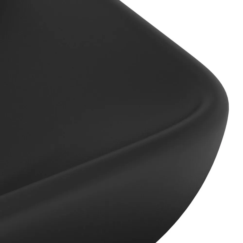 vidaXL Fontanería-Lavabo de lujo de cerámica rectangular 71x38 cm