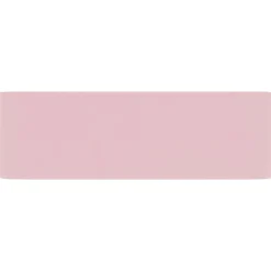 vidaXL Lavabo de lujo de cerámica 41x30x12 cm rosa mate New