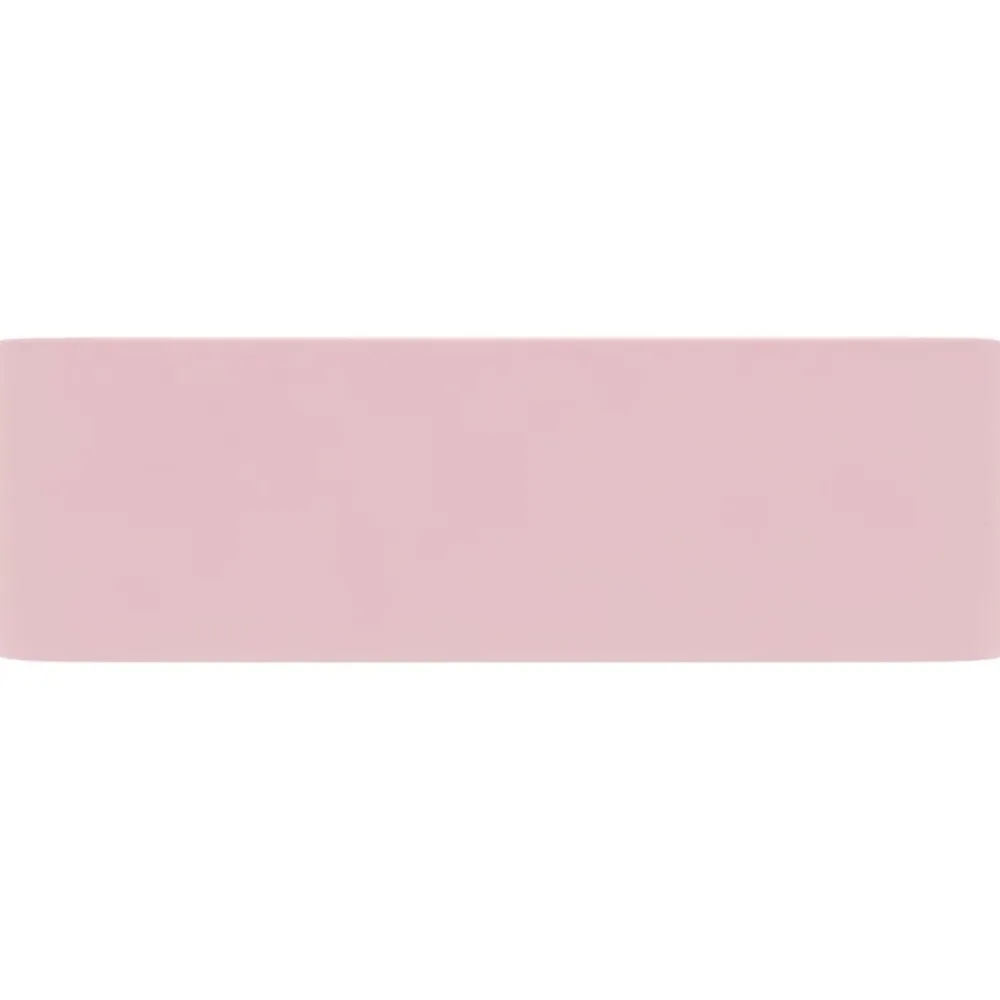 vidaXL Lavabo de lujo de cerámica 41x30x12 cm rosa mate New