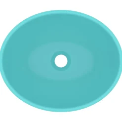 vidaXL Fontanería-Lavabo de lujo ovalado cerámica 40x33 cm