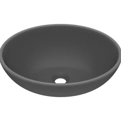 vidaXL Fontanería-Lavabo de lujo ovalado cerámica 40x33 cm