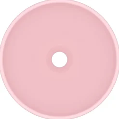 vidaXL Fontanería-Lavabo de lujo redondo cerámica 32,5x14 cm
