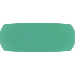 vidaXL Lavabo de lujo redondo cerámica 40x15 cm verde claro mate Hot