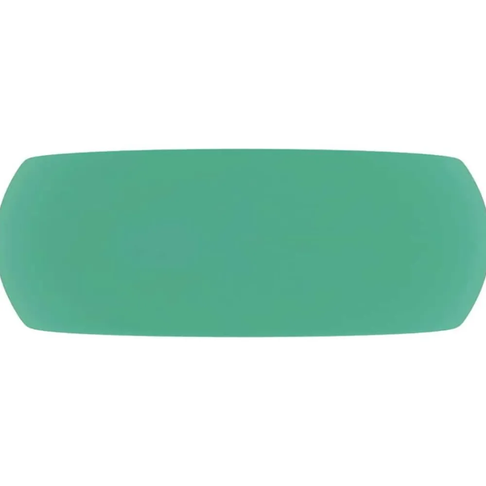 vidaXL Lavabo de lujo redondo cerámica 40x15 cm verde claro mate Hot