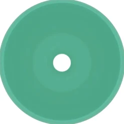 vidaXL Lavabo de lujo redondo cerámica 40x15 cm verde claro mate Hot