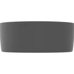 vidaXL Lavabo de lujo redondo cerámica 40x15 cm gris oscuro mate Best