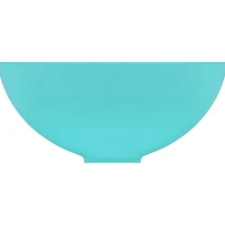 vidaXL Fontanería-Lavabo de lujo redondo cerámica 32,5x14 cm