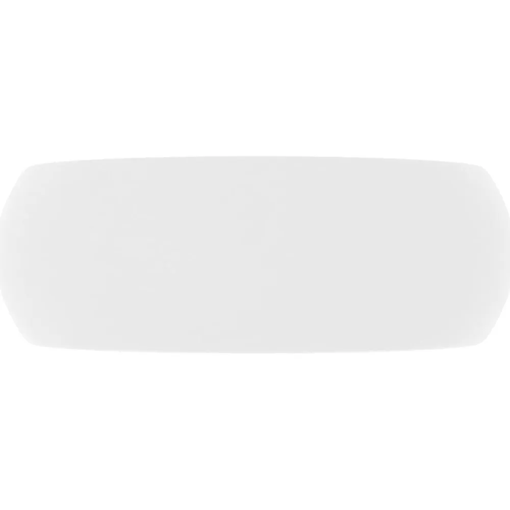 vidaXL Fontanería-Lavabo de lujo redondo cerámica 40x15 cm
