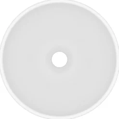 vidaXL Fontanería-Lavabo de lujo redondo cerámica 32,5x14 cm