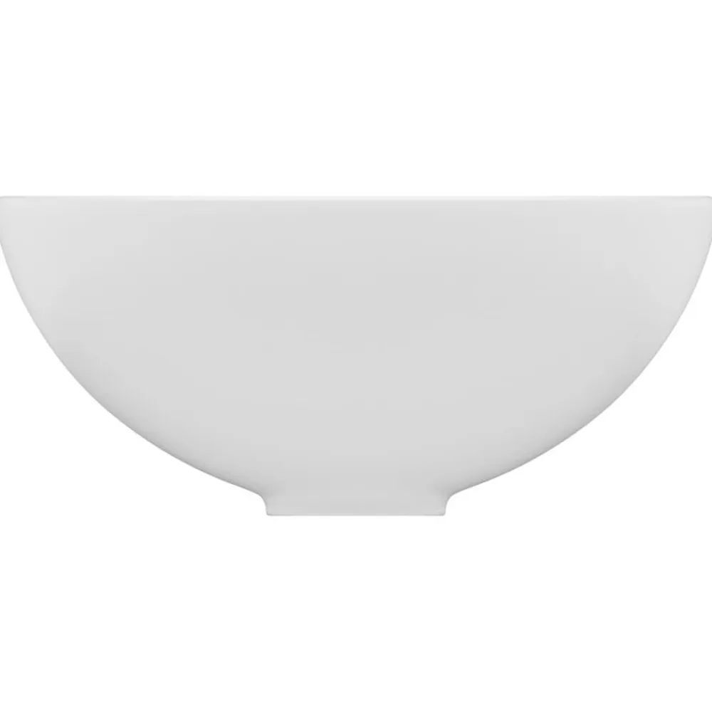 vidaXL Fontanería-Lavabo de lujo redondo cerámica 32,5x14 cm