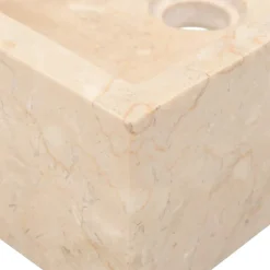 vidaXL Fontanería-Lavabo de mármol con brillo 45x30x12 cm