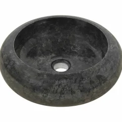 vidaXL Lavabo de mármol 40x12 cm Negro Hot