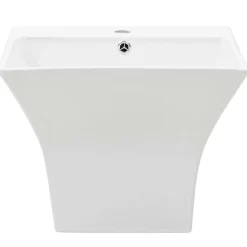vidaXL Lavabo de pared de cerámica blanco 500x450x410 mm