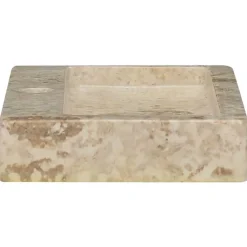 vidaXL Lavabo de pared mármol 38x24x6,5 cm Crema Best