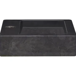 vidaXL Fontanería-Lavabo de pared mármol crema 38x24x6,5 cm