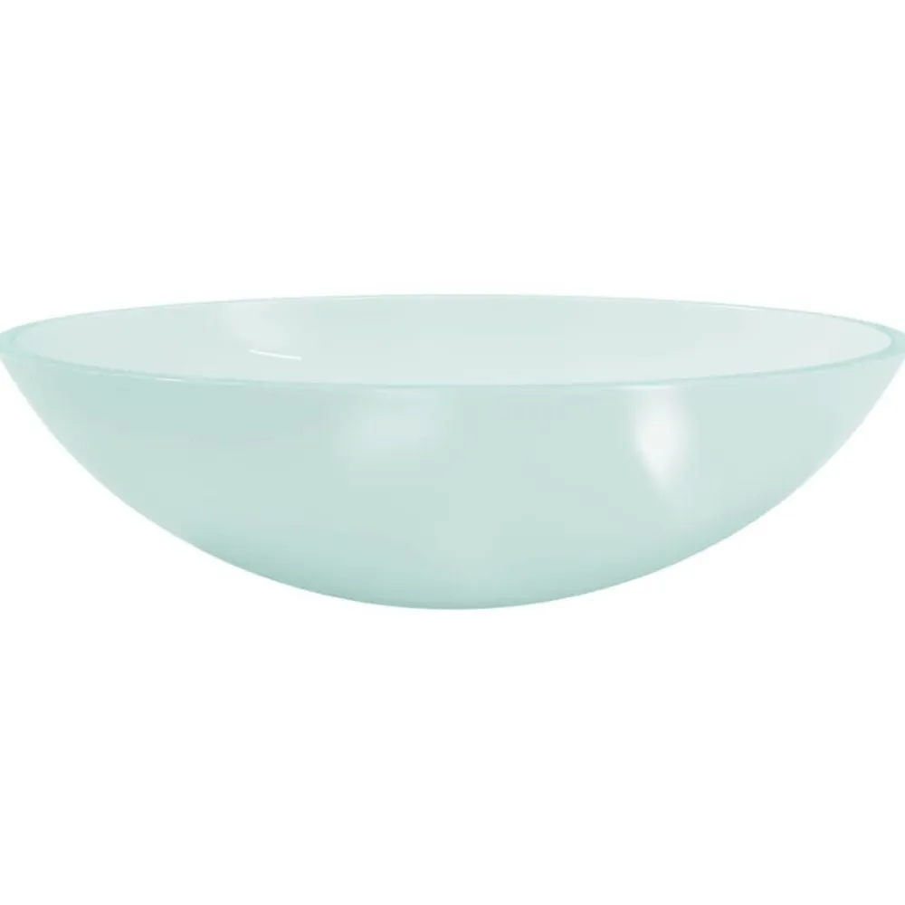 vidaXL Lavabo de vidrio 50x37x14 cm Esmerilado Clearance
