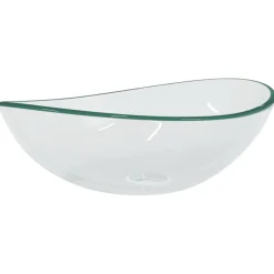 vidaXL Lavabo de vidrio templado 54,5x35x15,5 cm Transparente Outlet