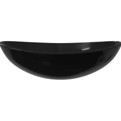 vidaXL Lavabo de vidrio templado 54,5x35x15,5 cm Negro Clearance