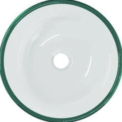 vidaXL Fontanería-Lavabo de vidrio templado 35x12 cm