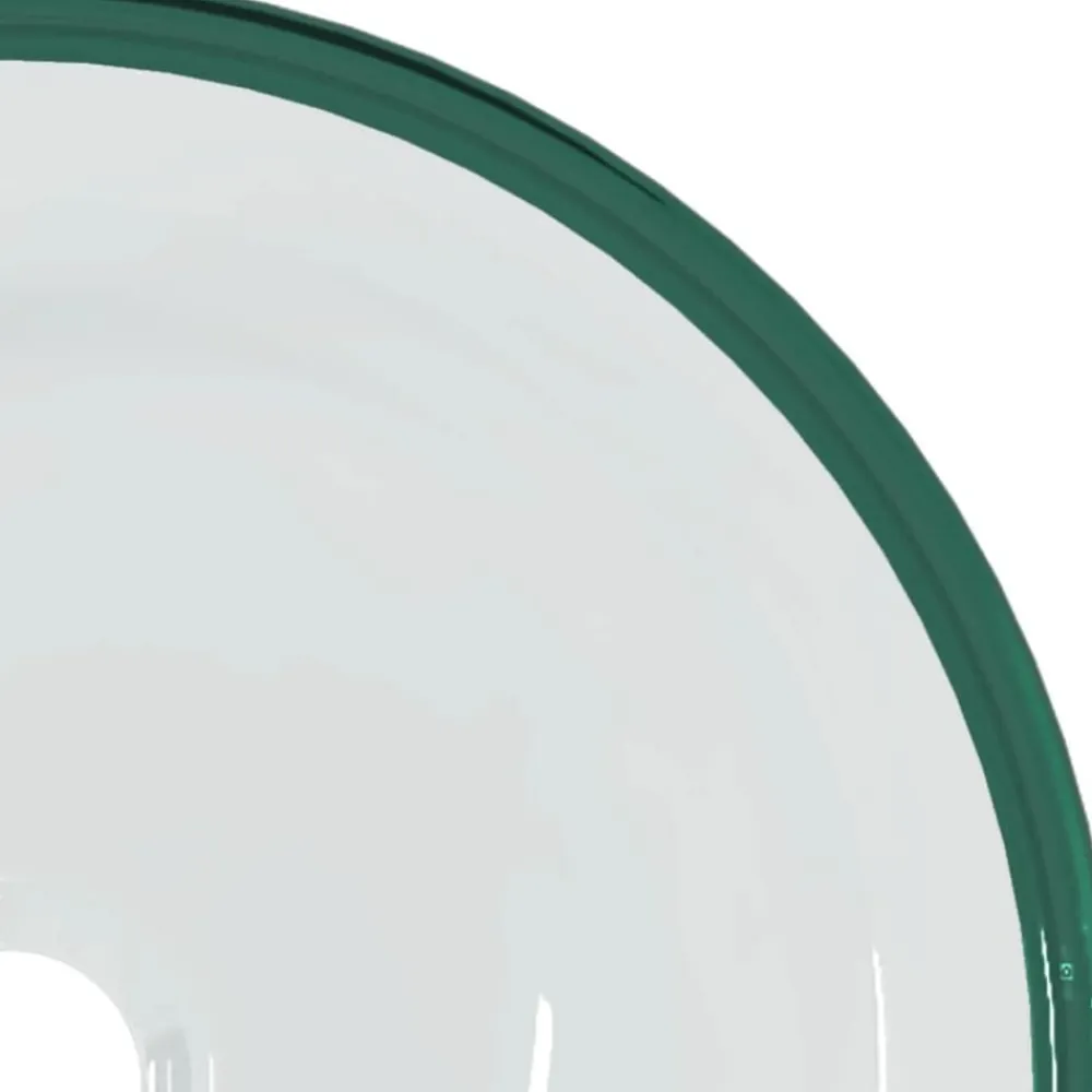 vidaXL Fontanería-Lavabo de vidrio templado 35x12 cm