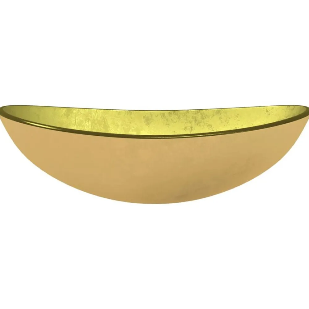 vidaXL Fontanería-Lavabo de vidrio templado 54,5x35x15,5 cm