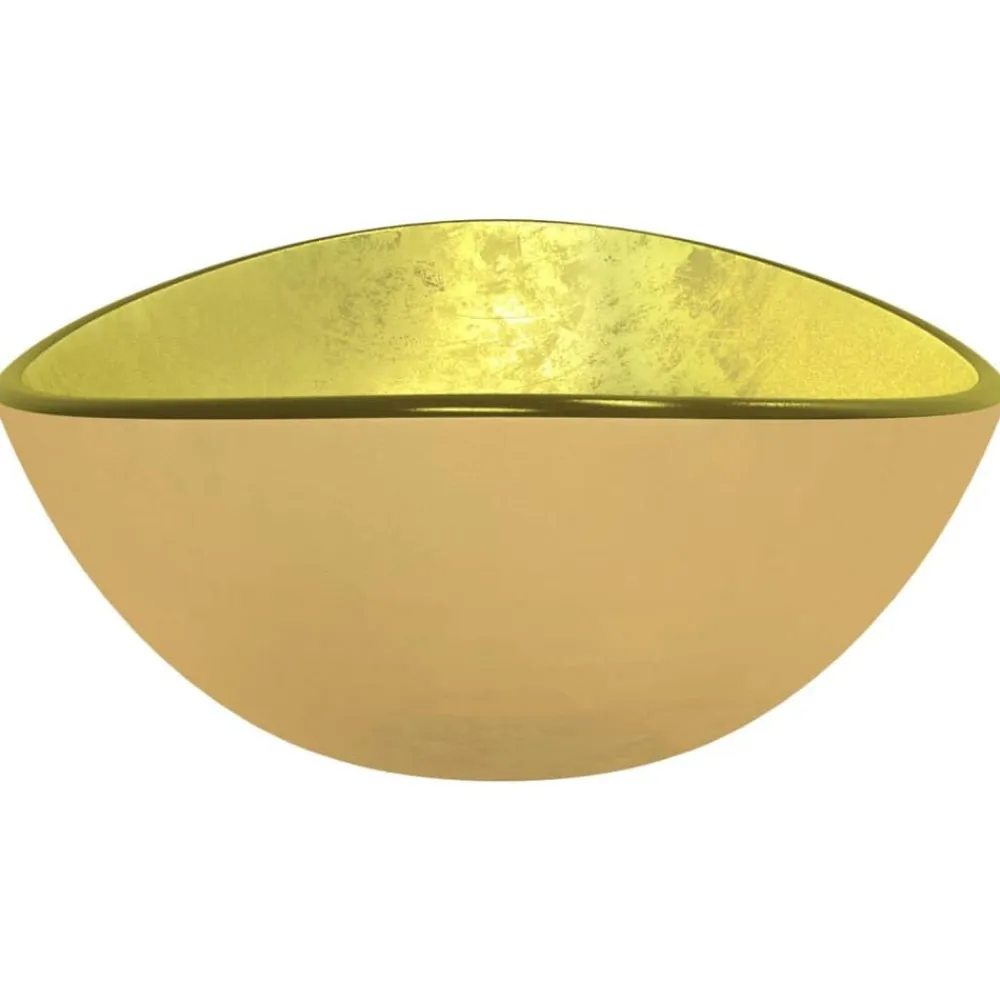 vidaXL Fontanería-Lavabo de vidrio templado 54,5x35x15,5 cm