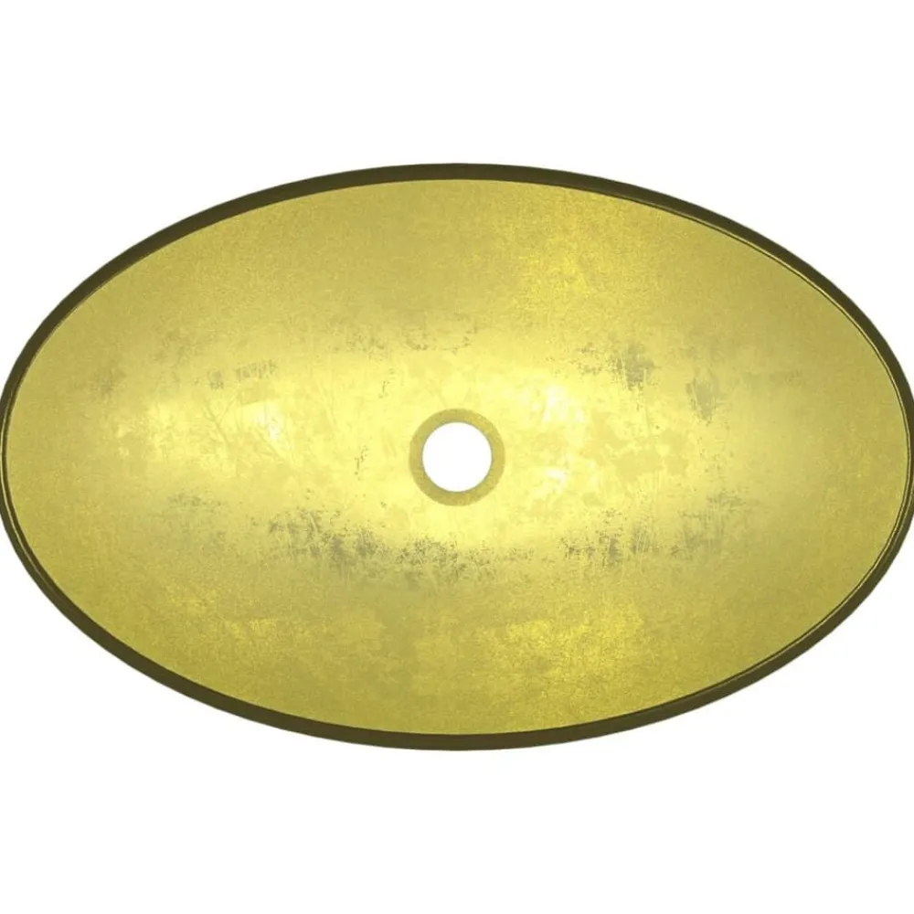 vidaXL Fontanería-Lavabo de vidrio templado 54,5x35x15,5 cm