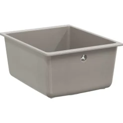 vidaXL Fontanería-Lavabo 370 x 460 mm 80% Cuarzo y 20% Resina
