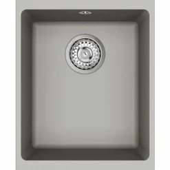 vidaXL Fontanería-Lavabo 370 x 460 mm 80% Cuarzo y 20% Resina