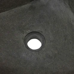 vidaXL Fontanería-Lavabo Gris (30-37) x (30-37) x 12 cm Piedra del Río