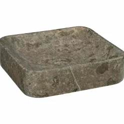 vidaXL Lavabo mármol 40x40x10 cm Gris Sale