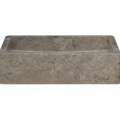vidaXL Fontanería-Lavabo mármol 40x40x10 cm