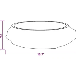 vidaXL Fontanería-Lavabo mármol Ø40x12 cm