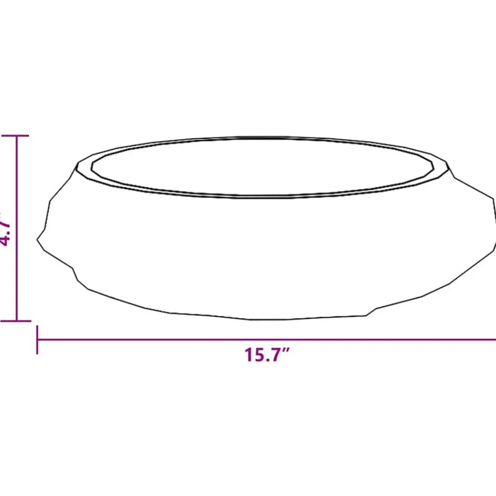 vidaXL Fontanería-Lavabo mármol Ø40x12 cm