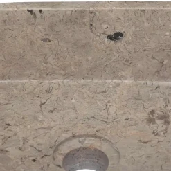 vidaXL Fontanería-Lavabo mármol 30x30x13 cm
