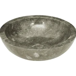 vidaXL Fontanería-Lavabo mármol Ø40x12 cm