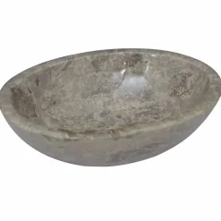 vidaXL Lavabo mármol 53x40x15 cm Gris Sale