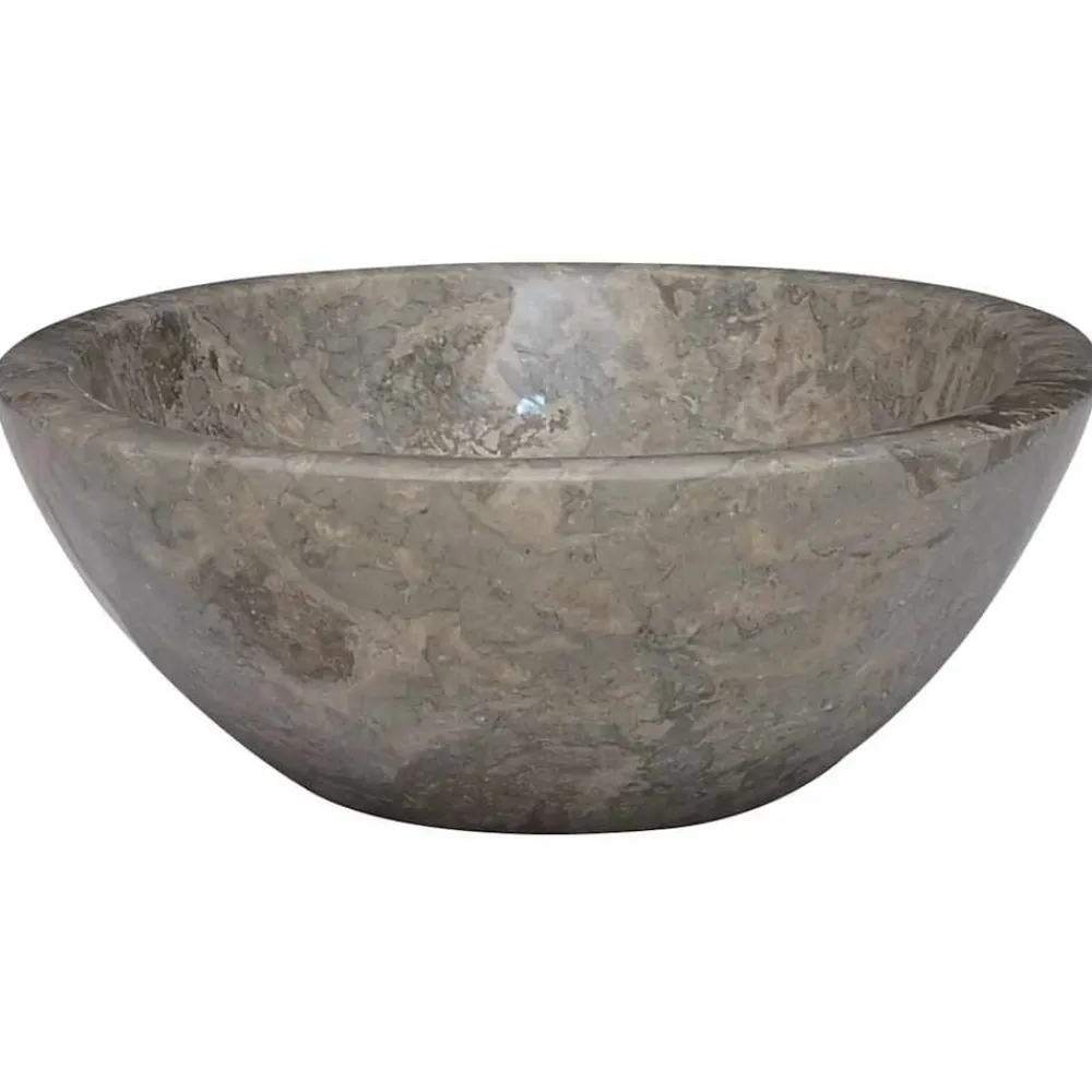 vidaXL Lavabo mármol 53x40x15 cm Gris Sale
