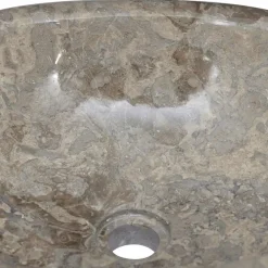 vidaXL Lavabo mármol 53x40x15 cm Gris Sale