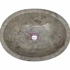 vidaXL Lavabo mármol 53x40x15 cm Gris Sale