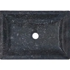 vidaXL Lavabo mármol 50x35x10 cm Gris Online