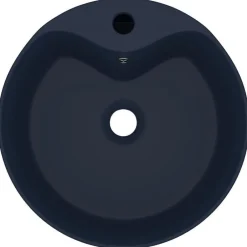vidaXL Fontanería-Lavabo lujo con rebosadero cerámica 36x13 cm