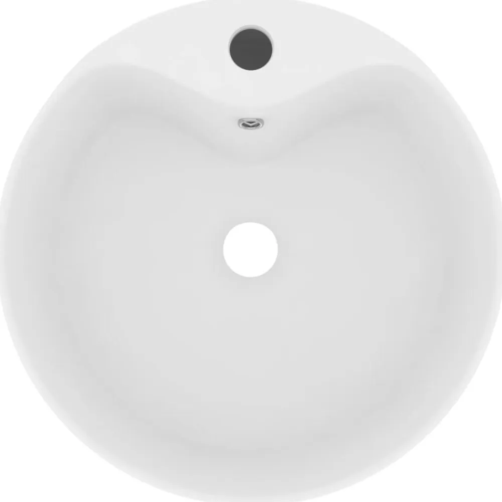 vidaXL Lavabo lujo con rebosadero cerámica 36x13 cm blanco mate Clearance