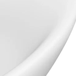 vidaXL Lavabo lujoso con rebosadero cerámica 58,5x39 cm blanco mate Hot