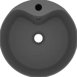 vidaXL Fontanería-Lavabo lujoso con rebosadero cerámica 36x13 cm