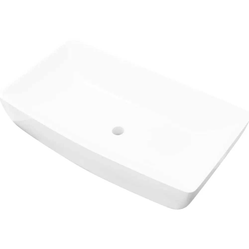 vidaXL Fontanería-Lavabo lujoso rectangular ceráminca 71x39 cm